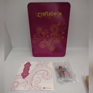 Craftabelle Sparkle & Charm Creation Kit W/ Tin & Instructions Makes 3 Bracelets